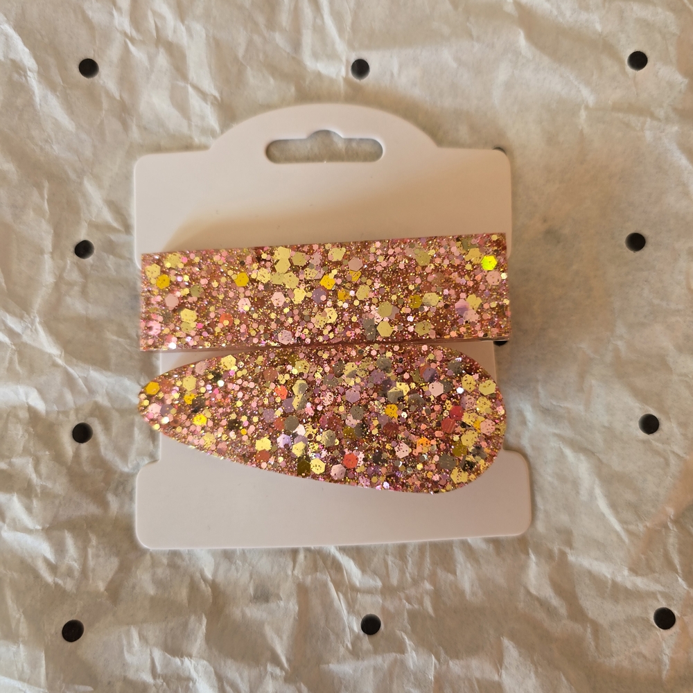 Glittery Hair Clip Set